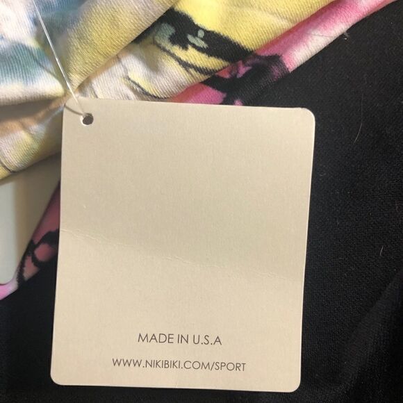 Tie Dye Waist Band Capris Leggings - Picture 5 of 7